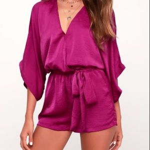 Lulu’s Magenta Romper